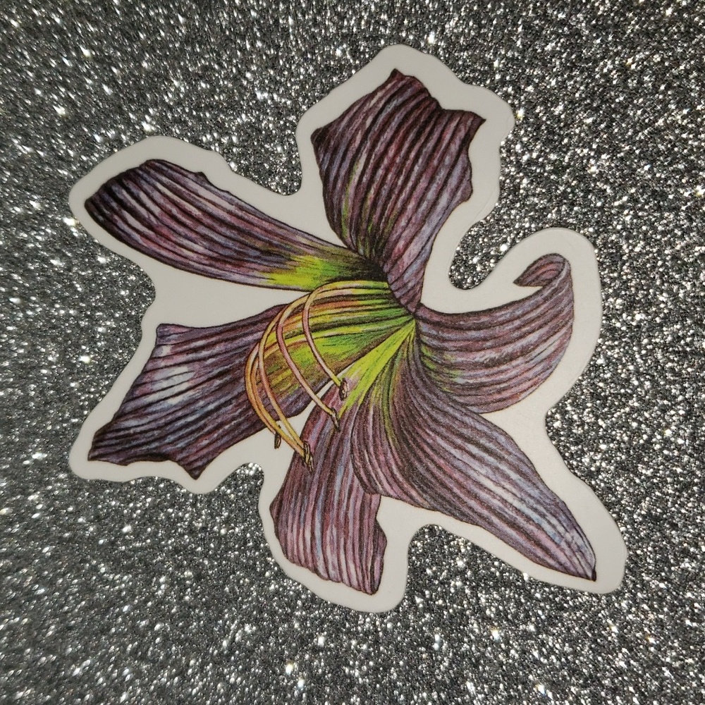 NATURE FLOWER WATERPOOF Sticker Lilly